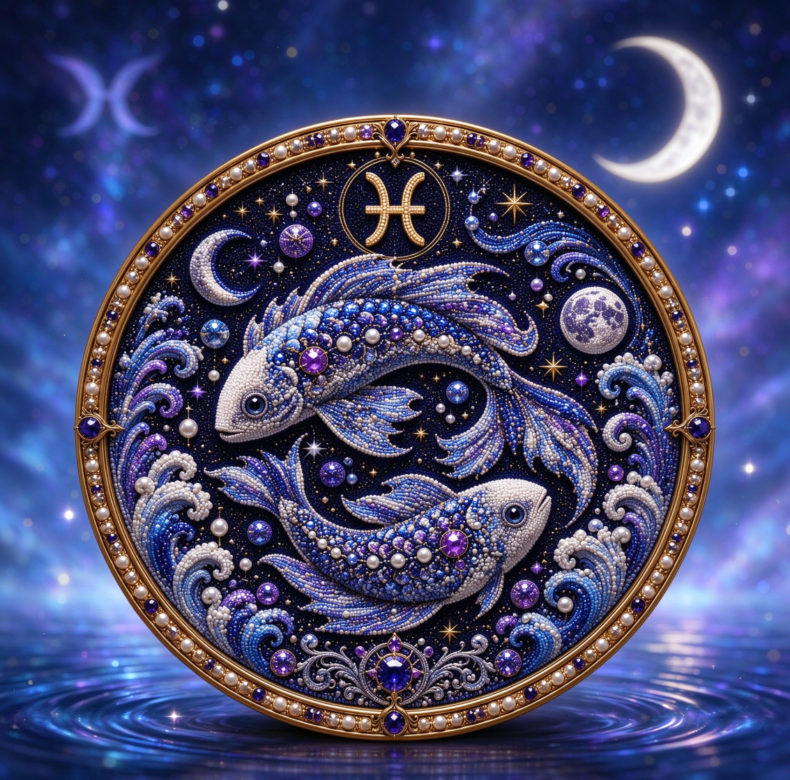 π₯ LAST DAY 49% OFF β β¨ Premium 3D Pearl 12 Zodiac Signs Art Kit | Luxury Flocked Canvas with Scratch-Resistant Non-Fading Pearl Beads DIY Handmade Astrology Decor βππ