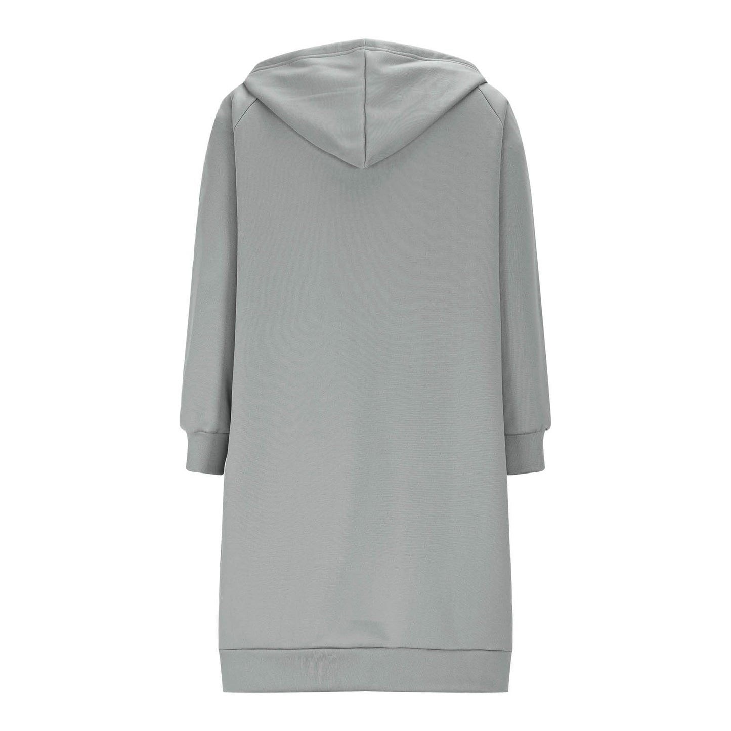 Long Hoodies for Women Zip Up Double Zipper Fleece Jacket Tunic Sweatshirts Fall Winter Fashion Clothes