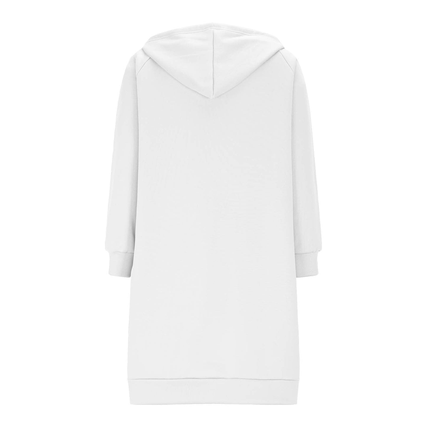 Long Hoodies for Women Zip Up Double Zipper Fleece Jacket Tunic Sweatshirts Fall Winter Fashion Clothes