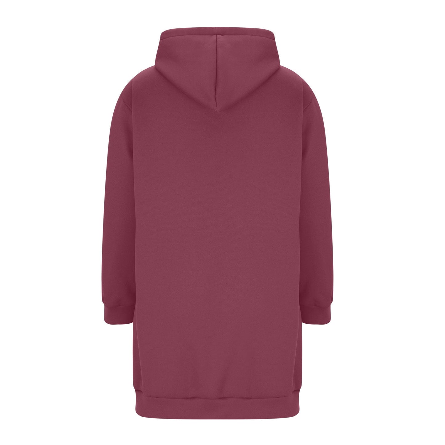 Long Hoodies for Women Zip Up Double Zipper Fleece Jacket Tunic Sweatshirts Fall Winter Fashion Clothes
