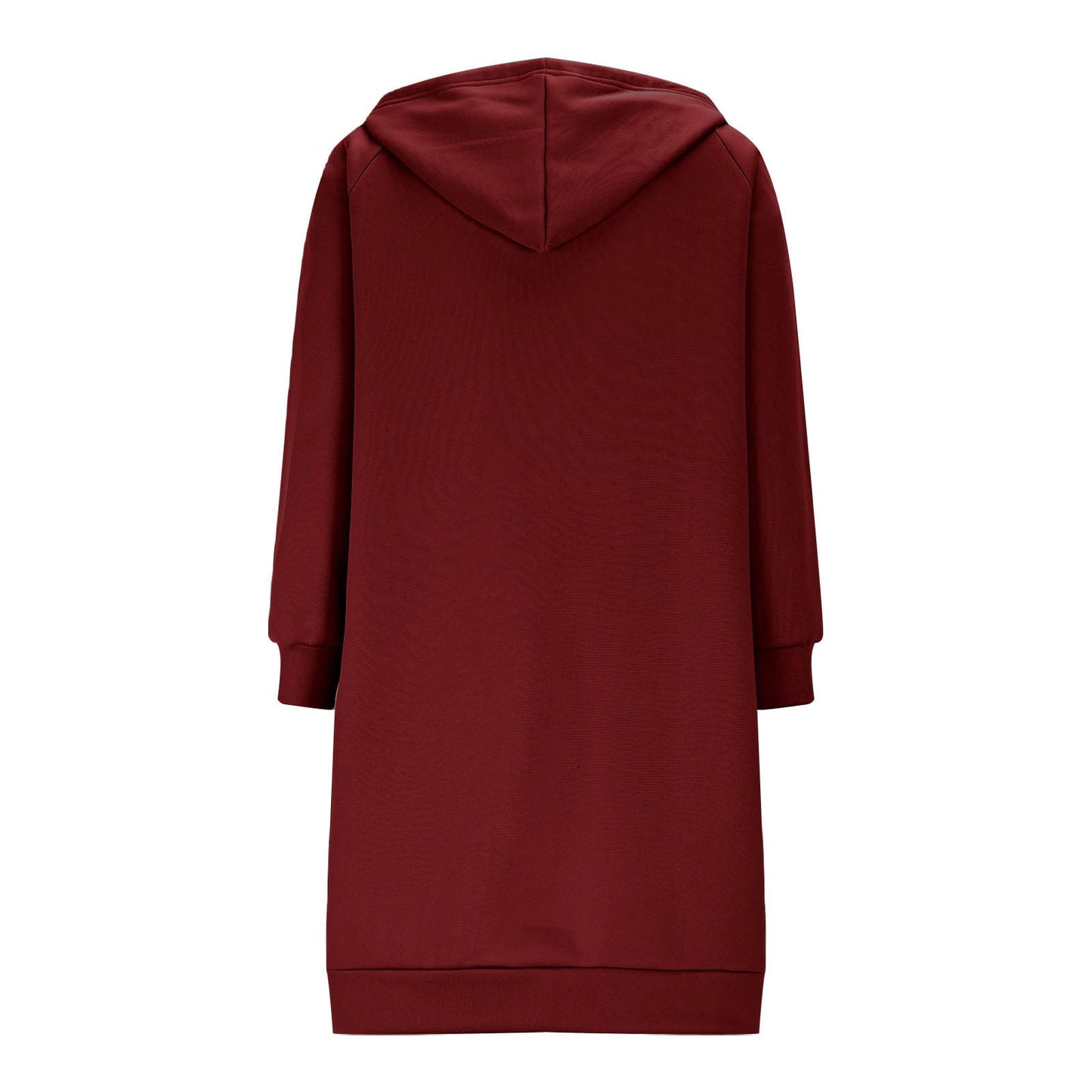 Long Hoodies for Women Zip Up Double Zipper Fleece Jacket Tunic Sweatshirts Fall Winter Fashion Clothes