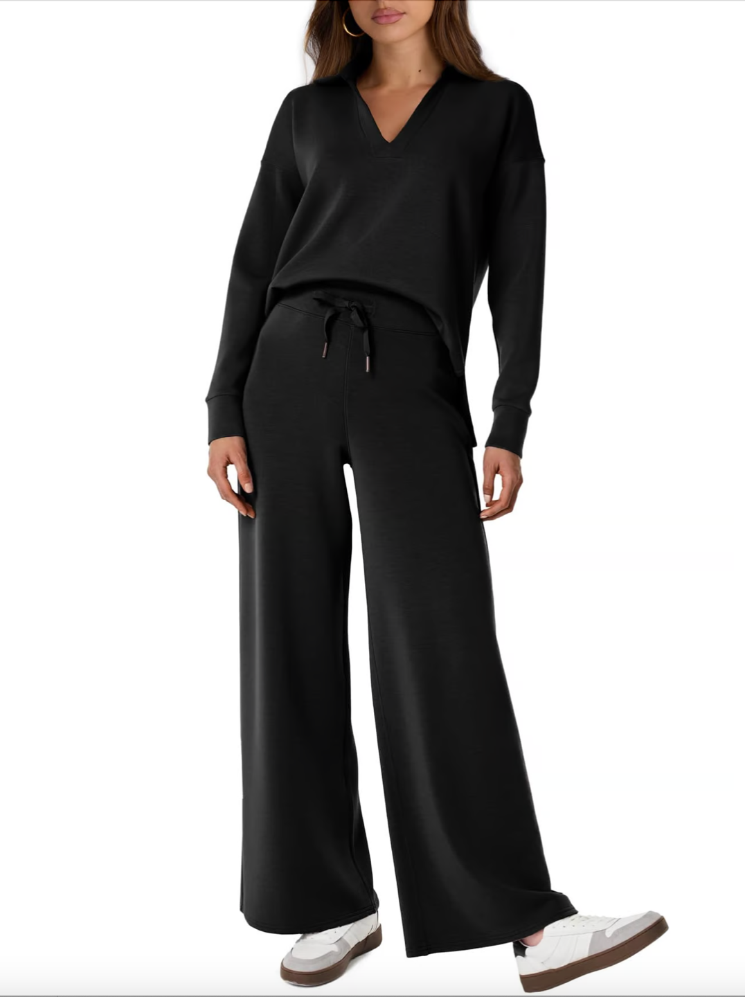 Lightweight Two Piece Polo Collar Lounge Set