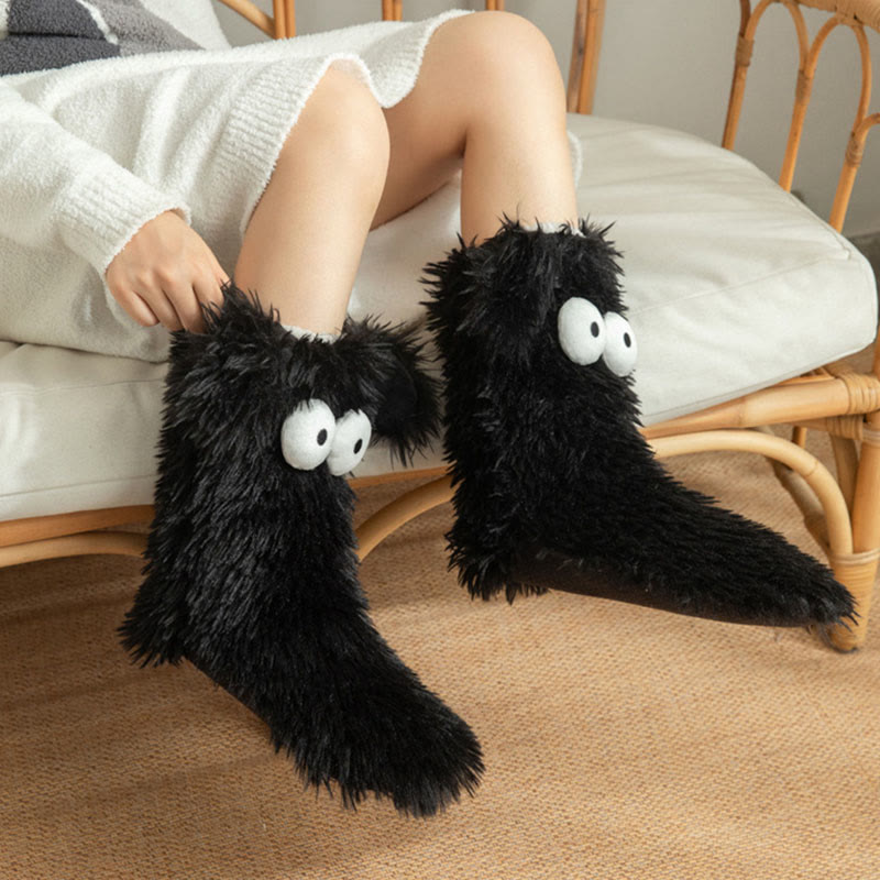 Size Fluffy Monster Indoor Slipper Socks