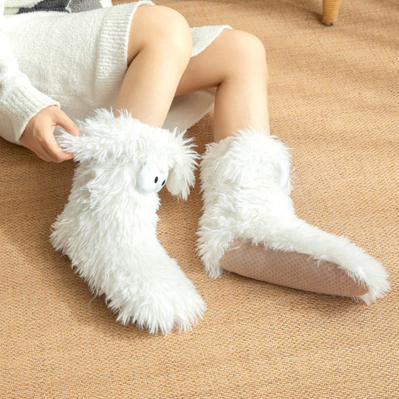 Size Fluffy Monster Indoor Slipper Socks