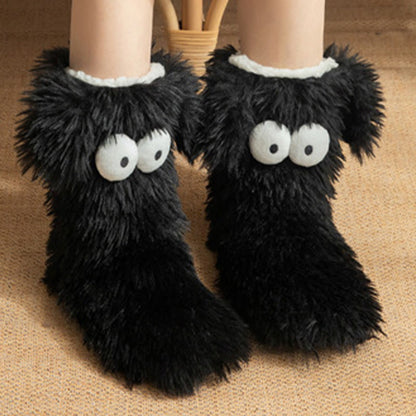 Size Fluffy Monster Indoor Slipper Socks