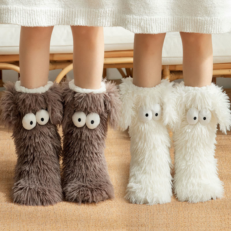 Size Fluffy Monster Indoor Slipper Socks