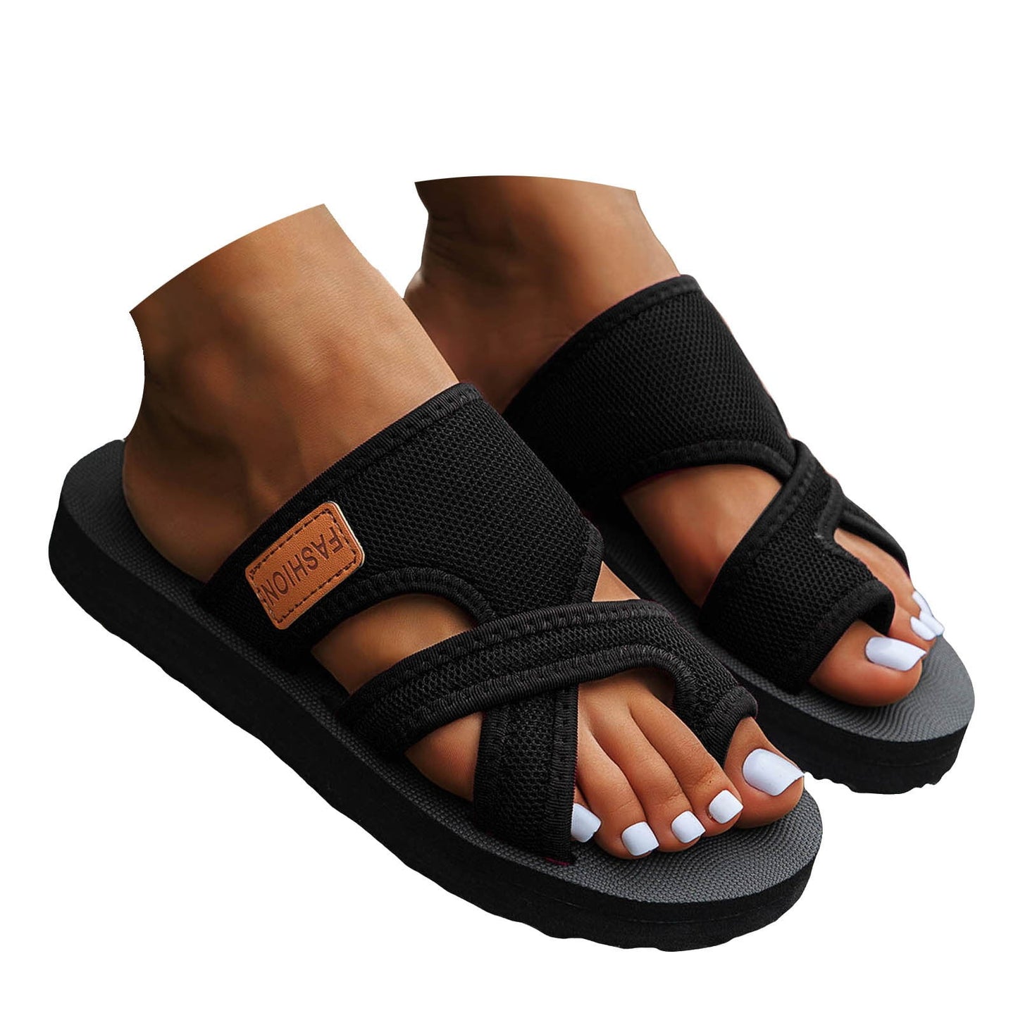 Dressy Sandals Wedge Shoes Slip On Dressy Summer Comfortable Slides Sandals Lightweight Platform Shoes Size 8.5