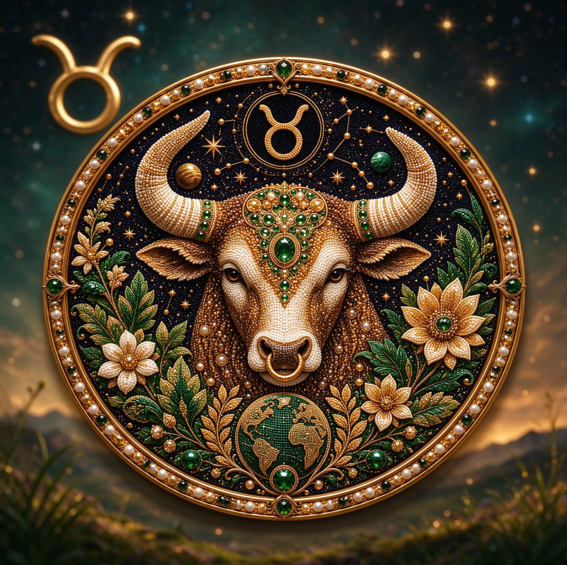 🔥 LAST DAY 49% OFF – ✨ Premium 3D Pearl 12 Zodiac Signs Art Kit | Luxury Flocked Canvas with Scratch-Resistant Non-Fading Pearl Beads DIY Handmade Astrology Decor ♈🌙💎