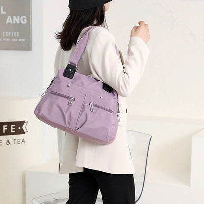 Large Capacity Waterproof Multi Pocket Nylon Shoulder Bag