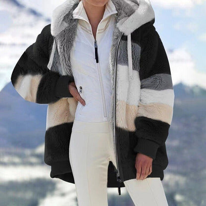 🎅Early Christmas Sale -49% OFF-🐑Contrasting Lamb Wool Padded Coat🎁