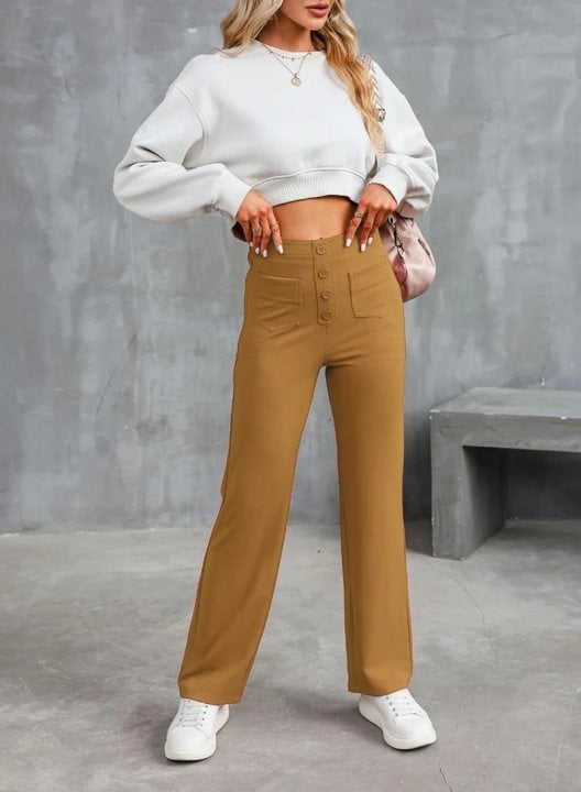🎉 Last Day Promotion-60% OFF 💥Women's Casual High Waist Stretch Trousers