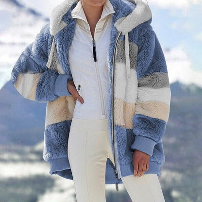 🎅Early Christmas Sale -49% OFF-🐑Contrasting Lamb Wool Padded Coat🎁