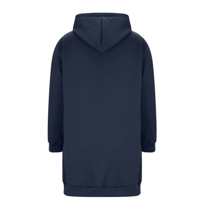 Long Hoodies for Women Zip Up Double Zipper Fleece Jacket Tunic Sweatshirts Fall Winter Fashion Clothes