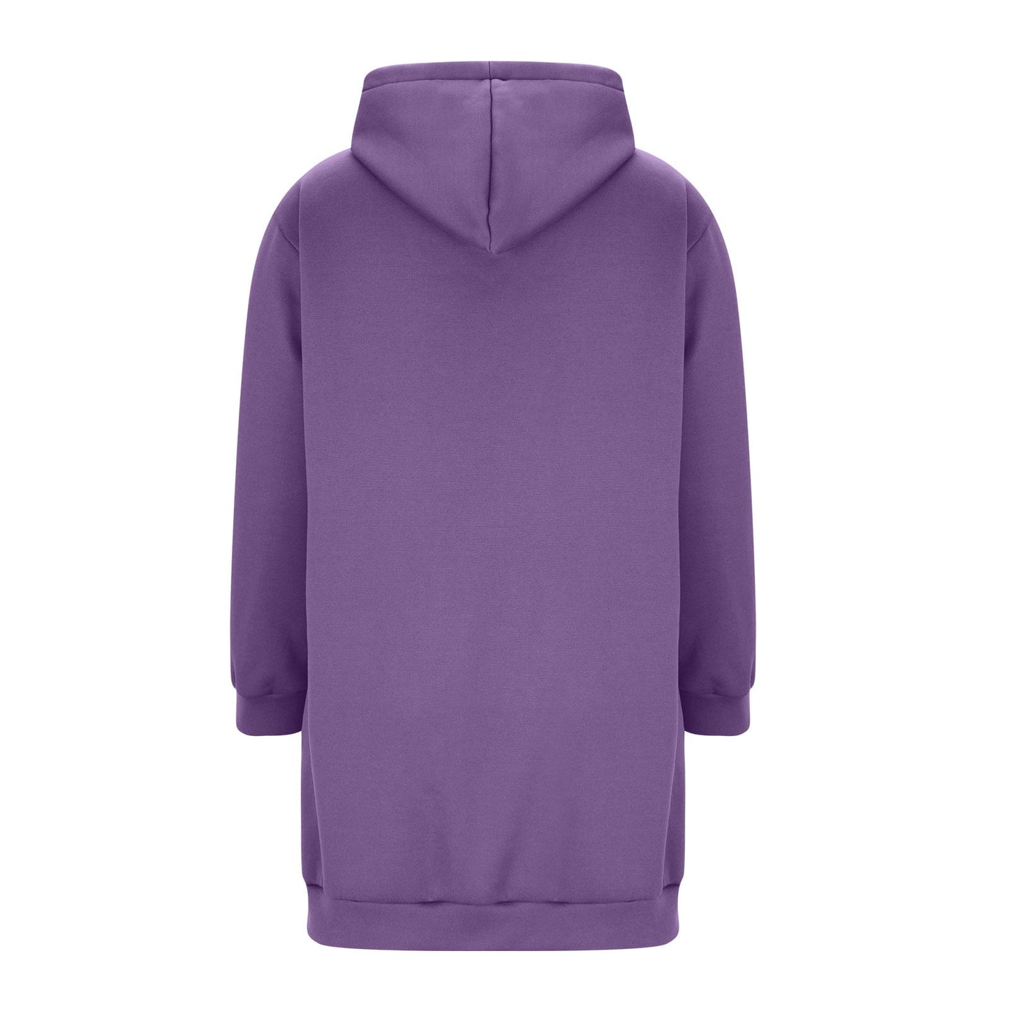 Long Hoodies for Women Zip Up Double Zipper Fleece Jacket Tunic Sweatshirts Fall Winter Fashion Clothes