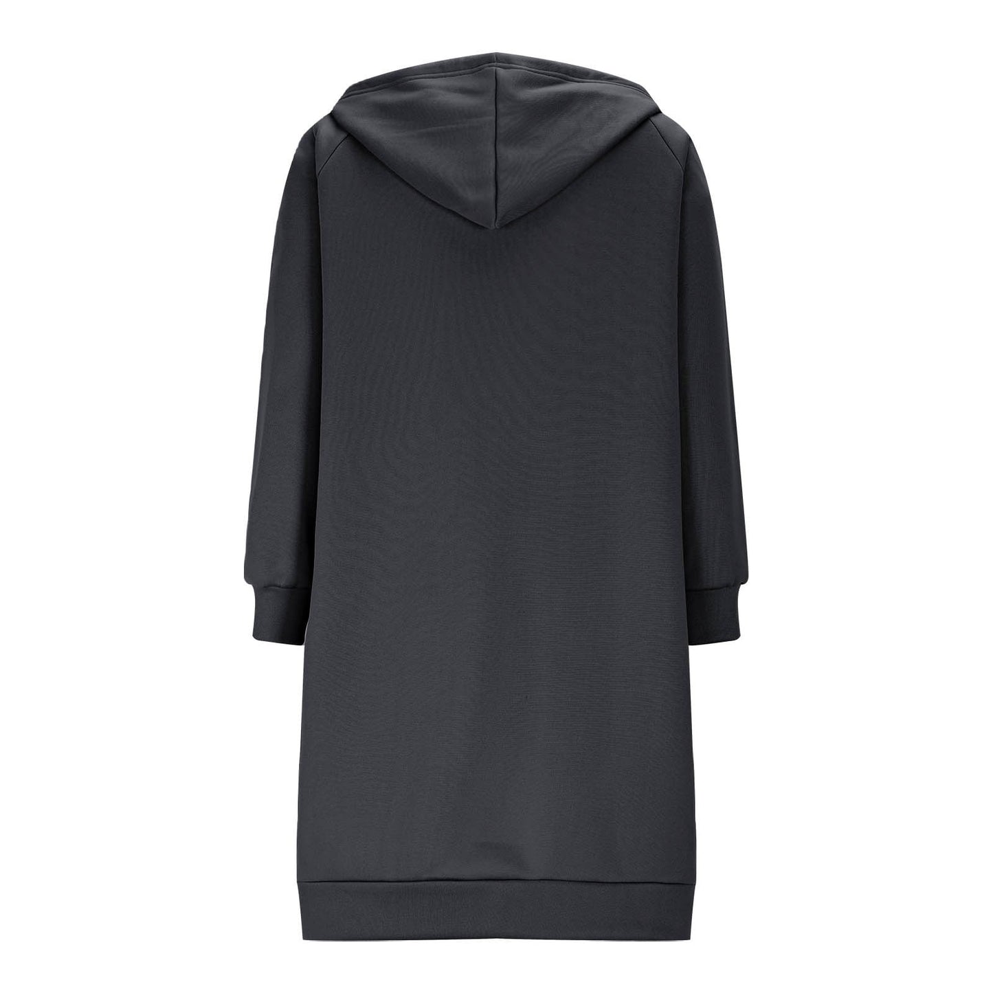Long Hoodies for Women Zip Up Double Zipper Fleece Jacket Tunic Sweatshirts Fall Winter Fashion Clothes