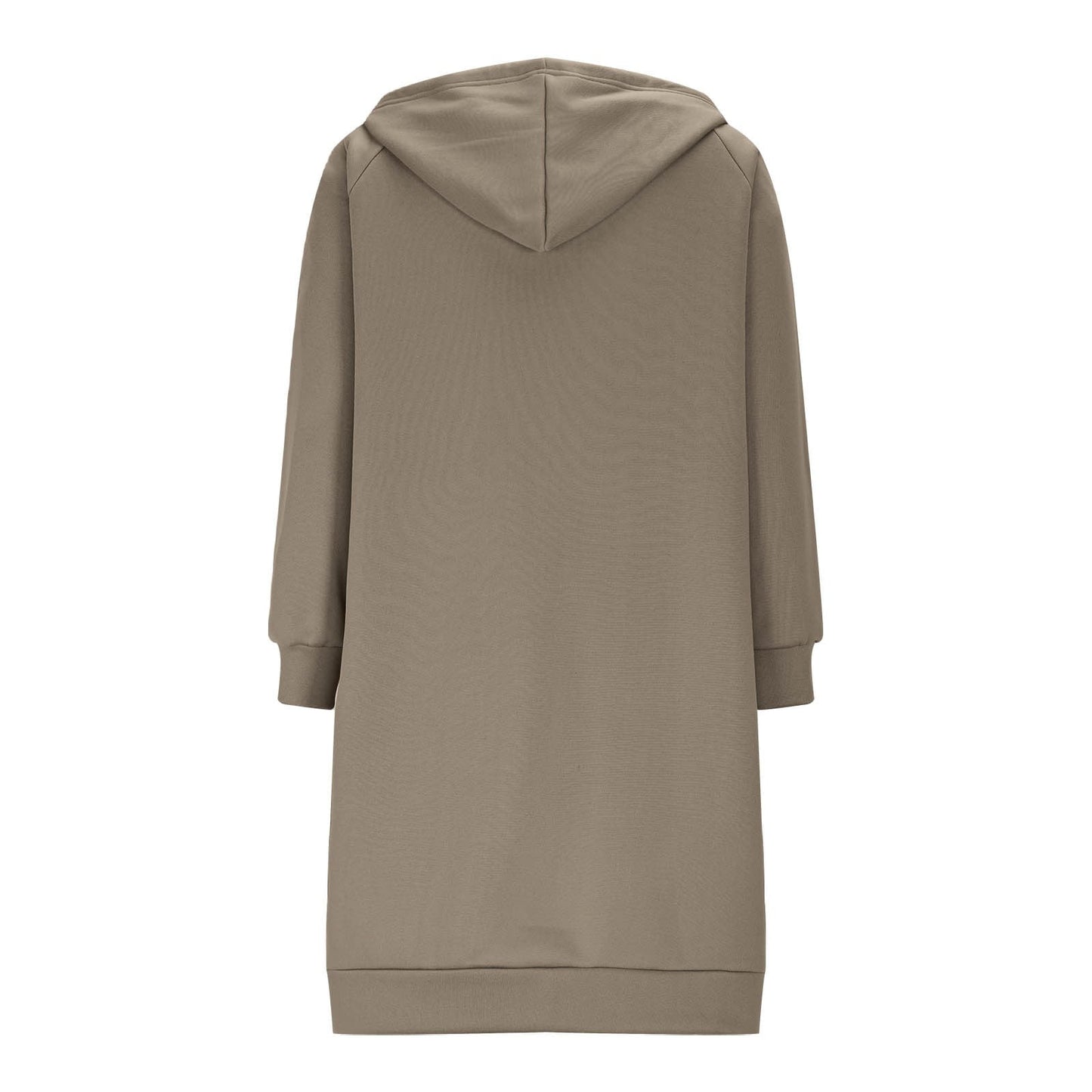 Long Hoodies for Women Zip Up Double Zipper Fleece Jacket Tunic Sweatshirts Fall Winter Fashion Clothes