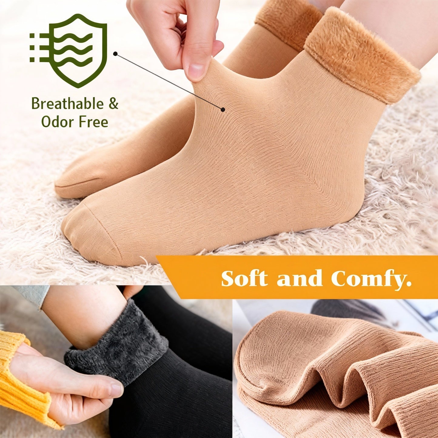 🔥Super Plush & Thermal Socks | Your cuddly companions for winter