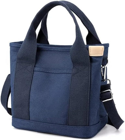Small Tote Bag for Women Wear Resistant Zipper Handbag with Short Handles for Daily Casual Travel