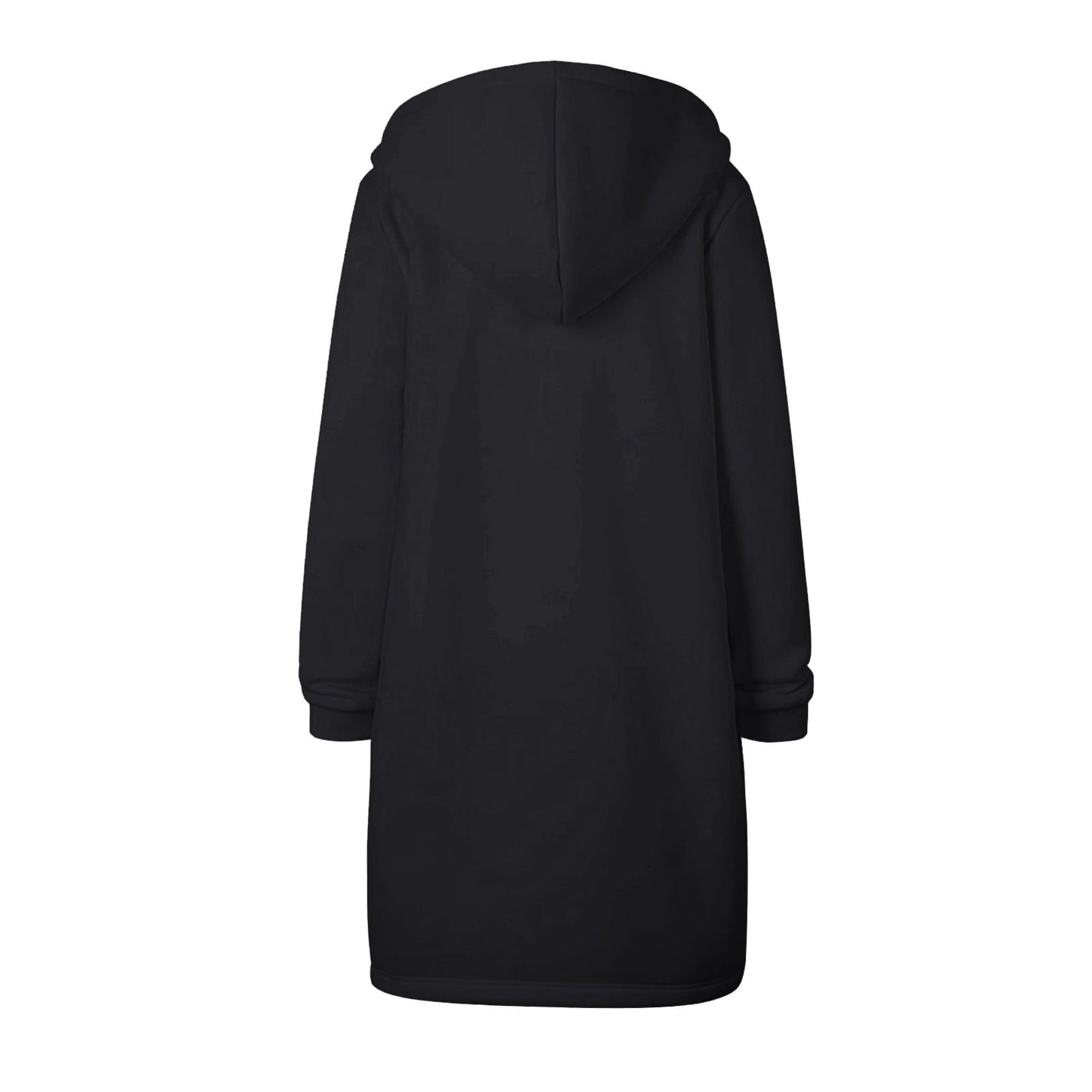 Long Hoodies for Women Zip Up Double Zipper Fleece Jacket Tunic Sweatshirts Fall Winter Fashion Clothes