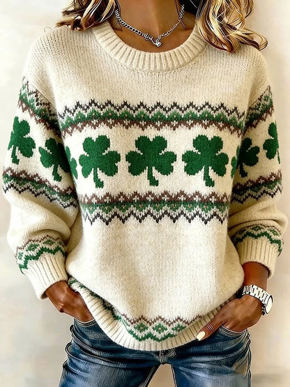 Casual St. Pareto Print Knit Top
