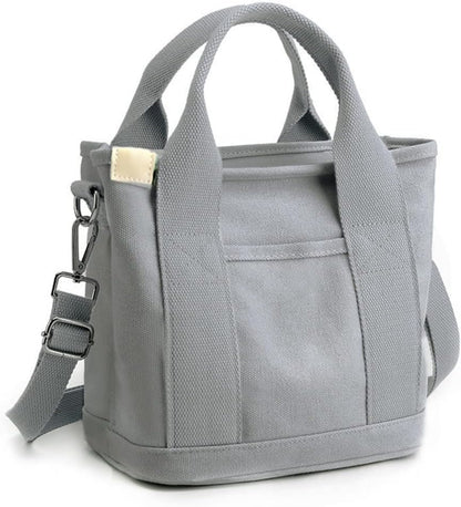 Small Tote Bag for Women Wear Resistant Zipper Handbag with Short Handles for Daily Casual Travel