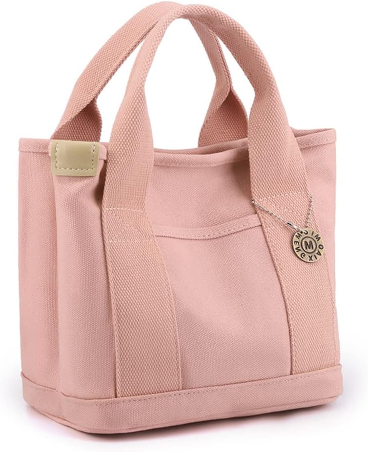 Small Tote Bag for Women Wear Resistant Zipper Handbag with Short Handles for Daily Casual Travel