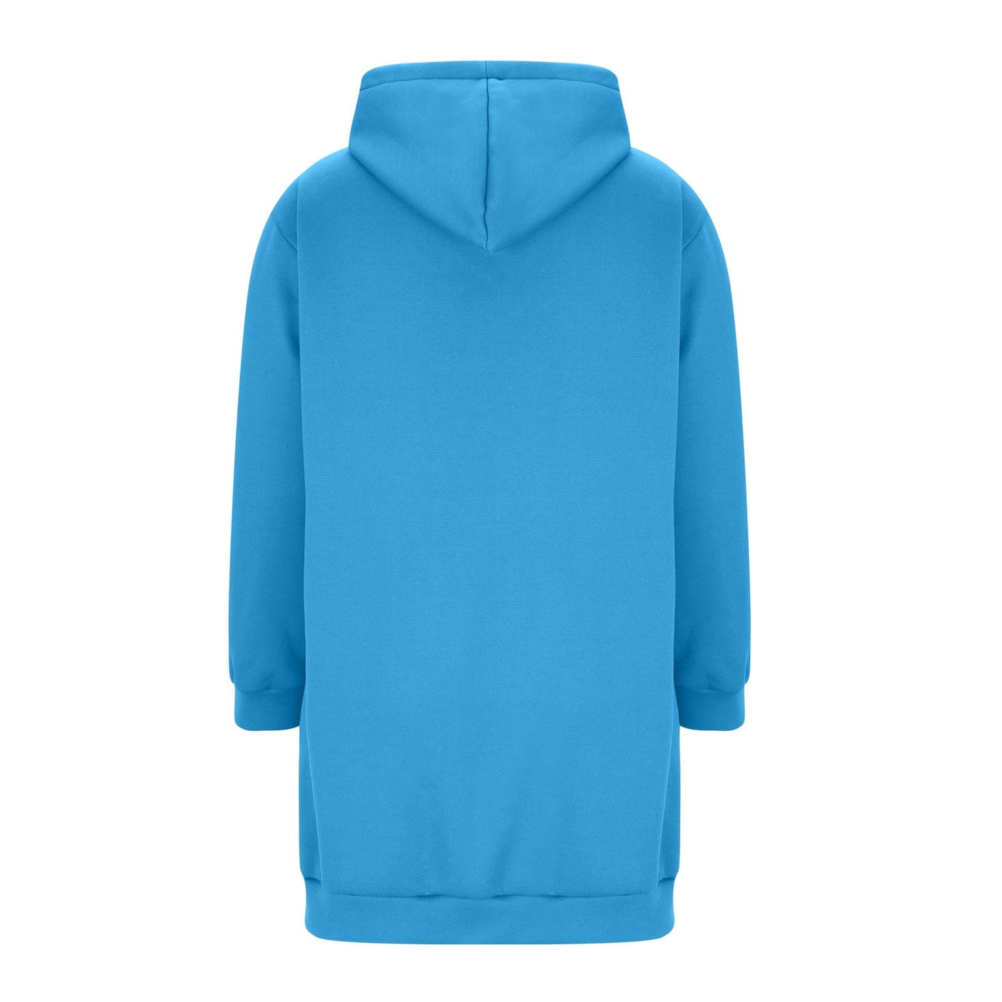 Long Hoodies for Women Zip Up Double Zipper Fleece Jacket Tunic Sweatshirts Fall Winter Fashion Clothes