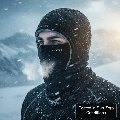 Thermal headgear - a windproof, three-in-one winter hat that combines the functions of a mask and neck warmth preservation.