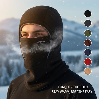 Thermal headgear - a windproof, three-in-one winter hat that combines the functions of a mask and neck warmth preservation.