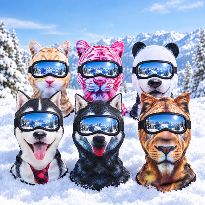 Arvyn 3D animal face ski masks