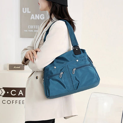 Large Capacity Waterproof Multi Pocket Nylon Shoulder Bag