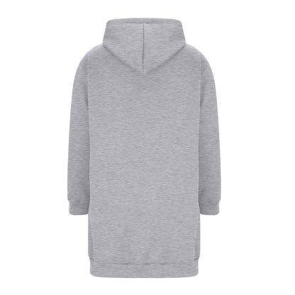 Long Hoodies for Women Zip Up Double Zipper Fleece Jacket Tunic Sweatshirts Fall Winter Fashion Clothes