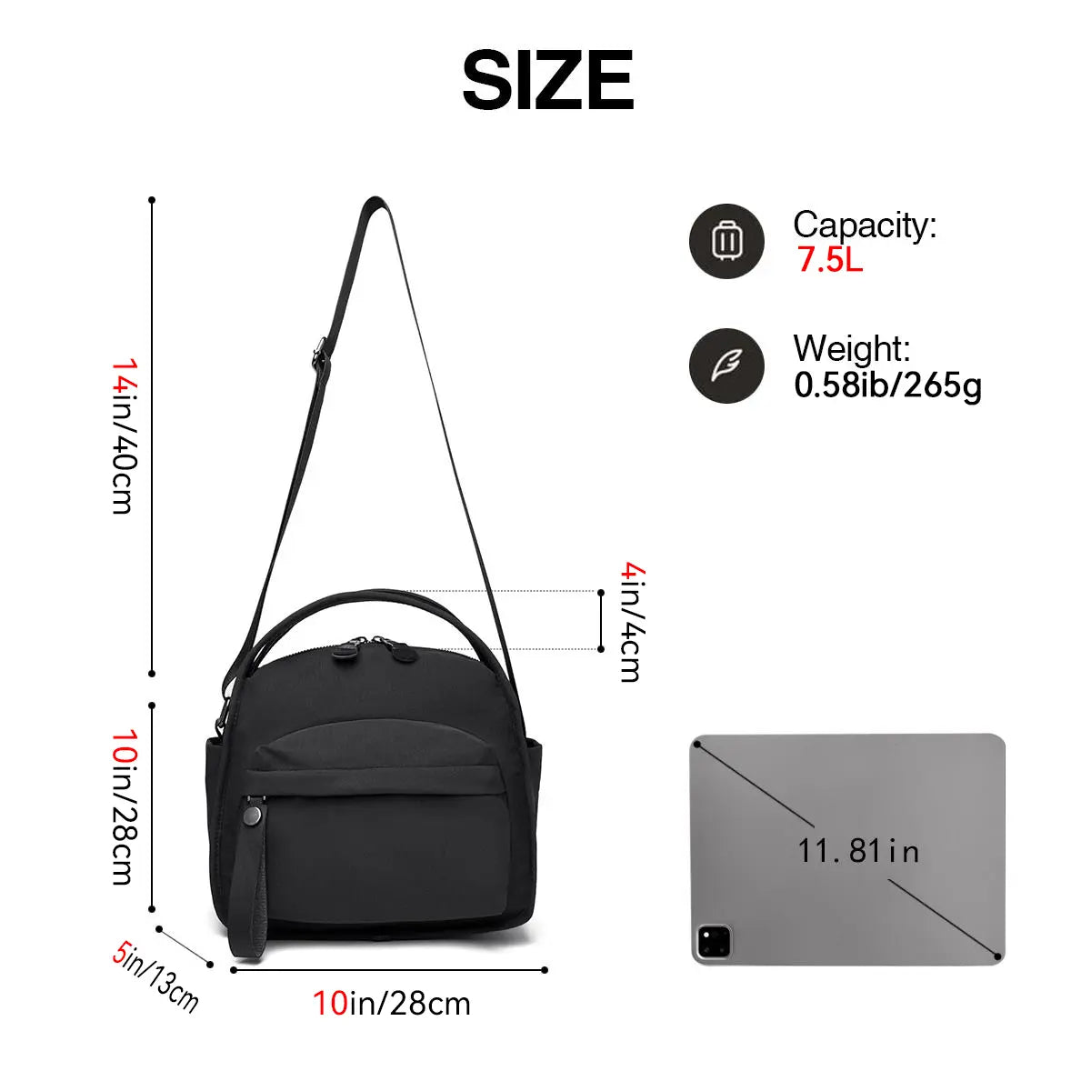 Lightweight Mini City Slingbag Tote Bag for Women
