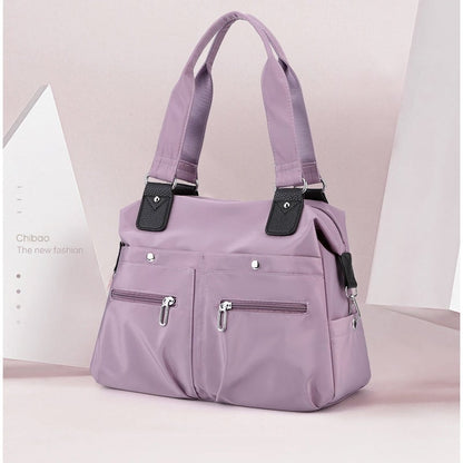 Large Capacity Waterproof Multi Pocket Nylon Shoulder Bag