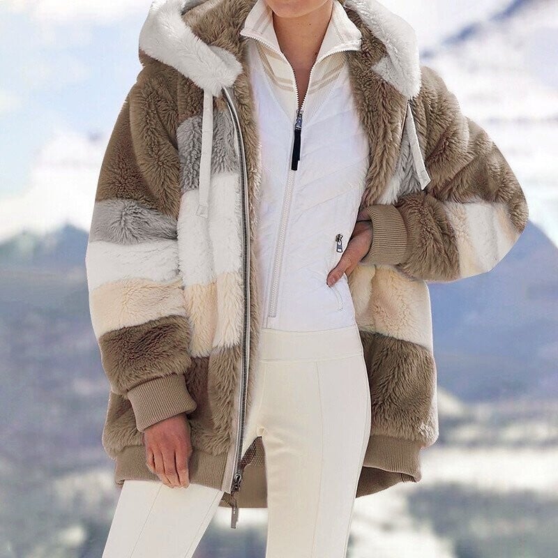 🎅Early Christmas Sale -49% OFF-🐑Contrasting Lamb Wool Padded Coat🎁