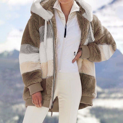🎅Early Christmas Sale -49% OFF-🐑Contrasting Lamb Wool Padded Coat🎁