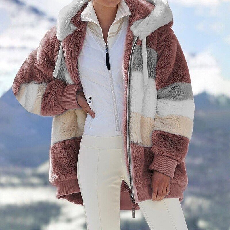 🎅Early Christmas Sale -49% OFF-🐑Contrasting Lamb Wool Padded Coat🎁