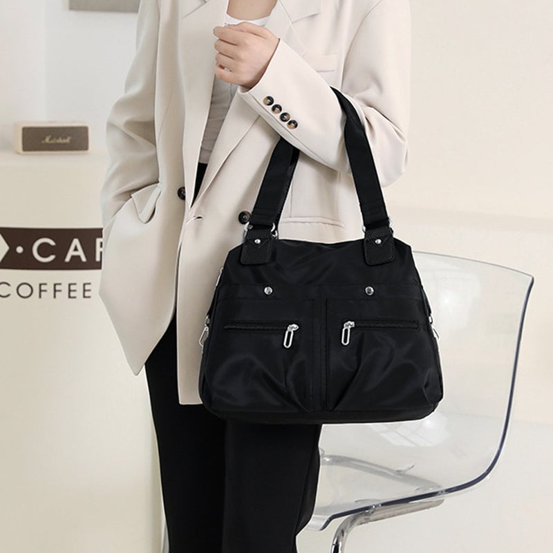 Large Capacity Waterproof Multi Pocket Nylon Shoulder Bag