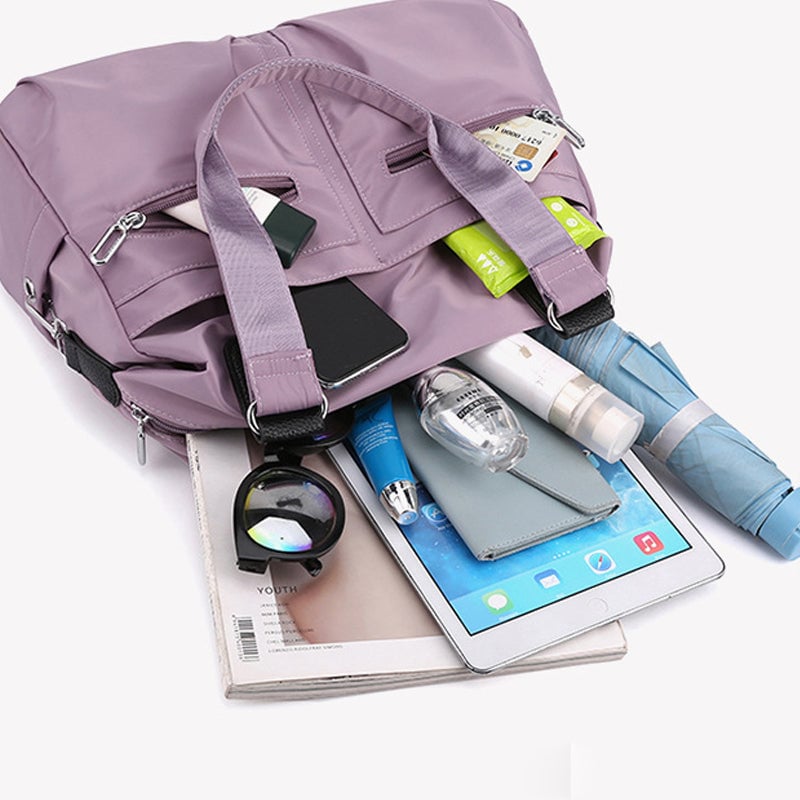 Large Capacity Waterproof Multi Pocket Nylon Shoulder Bag