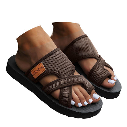 Dressy Sandals Wedge Shoes Slip On Dressy Summer Comfortable Slides Sandals Lightweight Platform Shoes Size 8.5