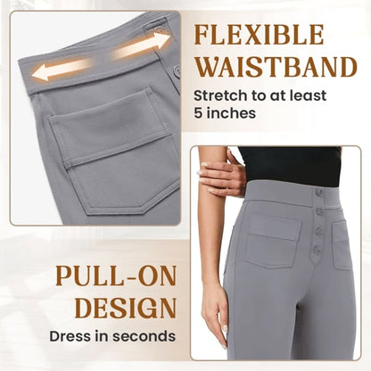 🎉 Last Day Promotion-60% OFF 💥Women's Casual High Waist Stretch Trousers