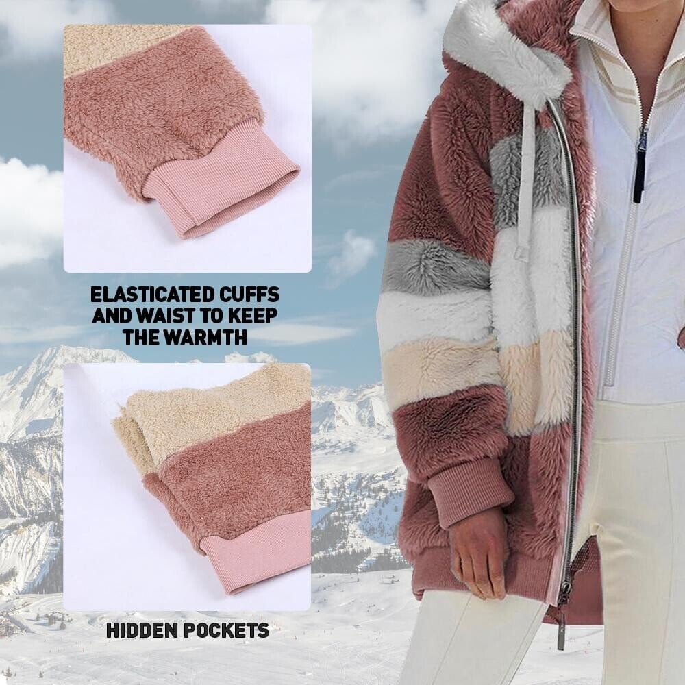 🎅Early Christmas Sale -49% OFF-🐑Contrasting Lamb Wool Padded Coat🎁