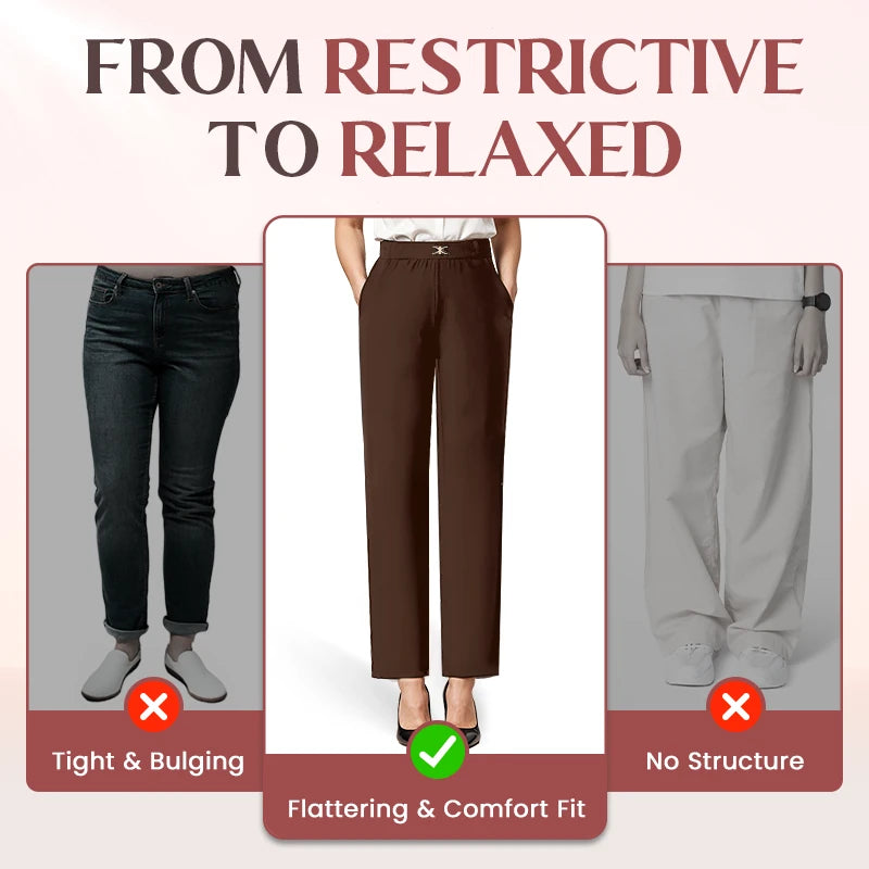 SoftyGrace - High Rise Silky Soft Pull-on Comfort Pants